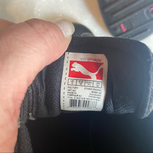 Puma Sport Lifestyle Fashion Sneakers Grey Purple Size 7.5 - Picture 4 of 4